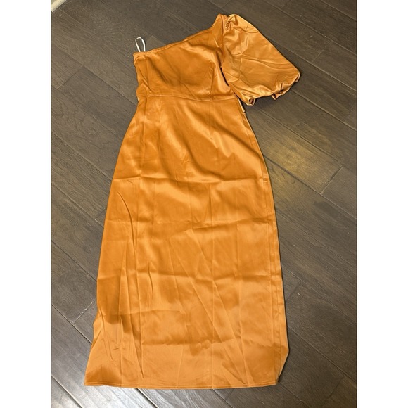 YASATHENA SLIT DRESS in adobe orange from‎ the brand Y.A.S. Satin Bow Wedding S - Picture 4 of 10